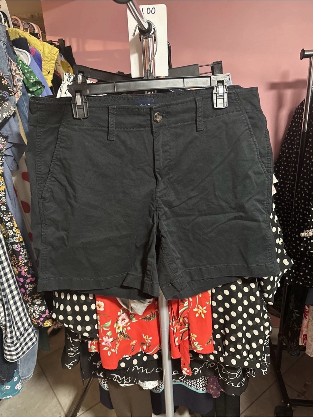 GAP Women's Black Flat Front Casual Shorts